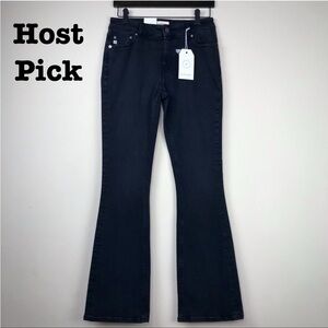 Mud Jeans Black Stretch Denim Flare Size 27 x 32 Sustainable Soft Stretch Boho